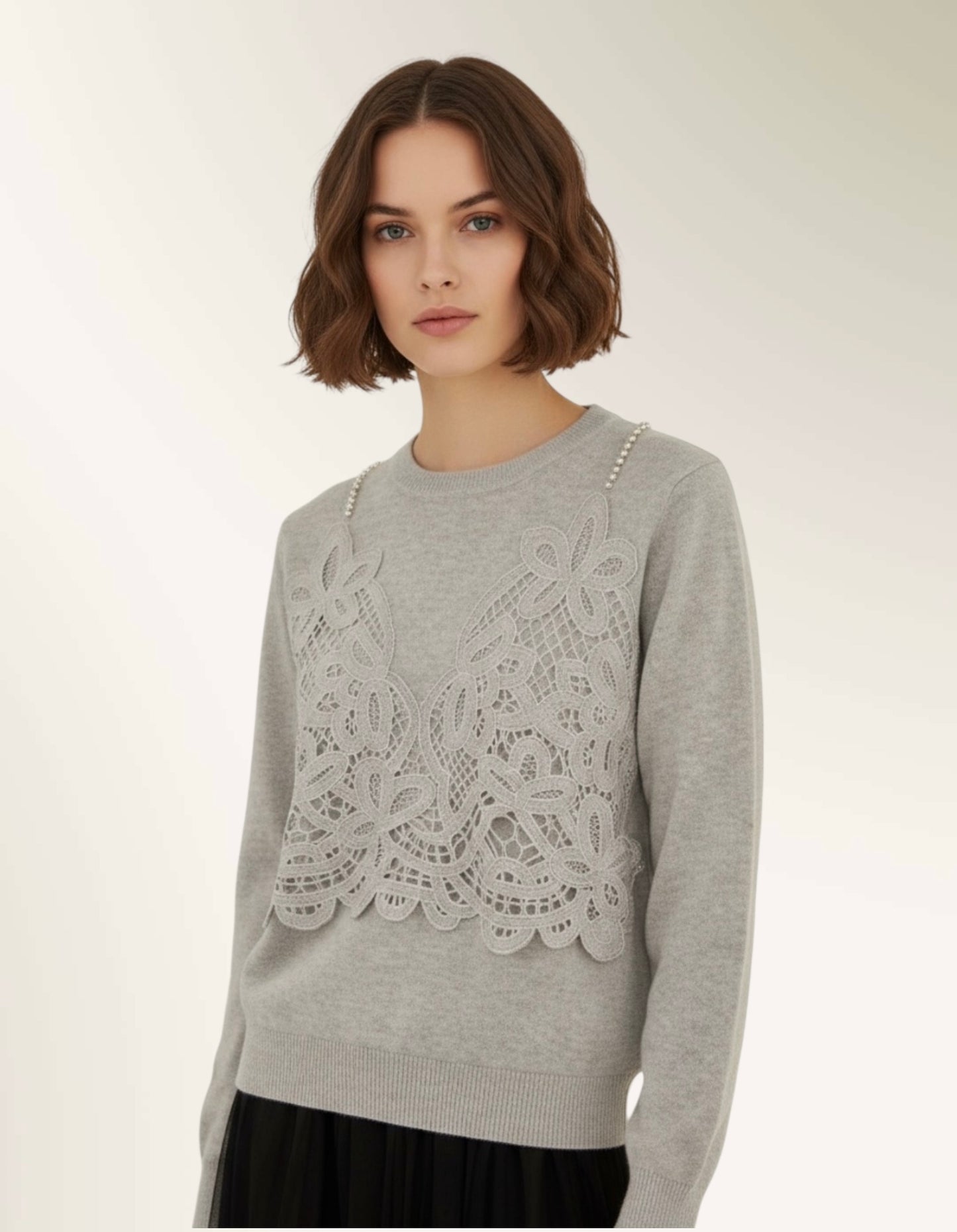Sweater with Lace