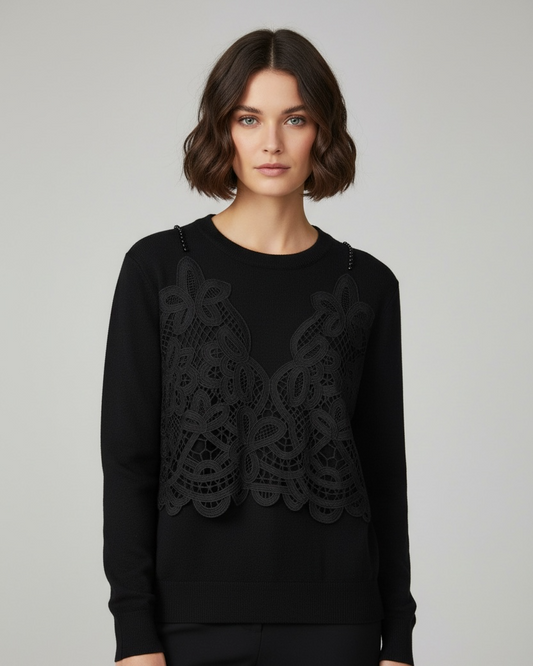 Sweater with Lace