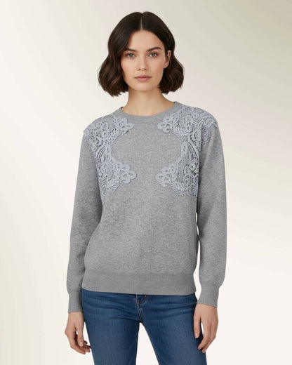 Sweater with Lace
