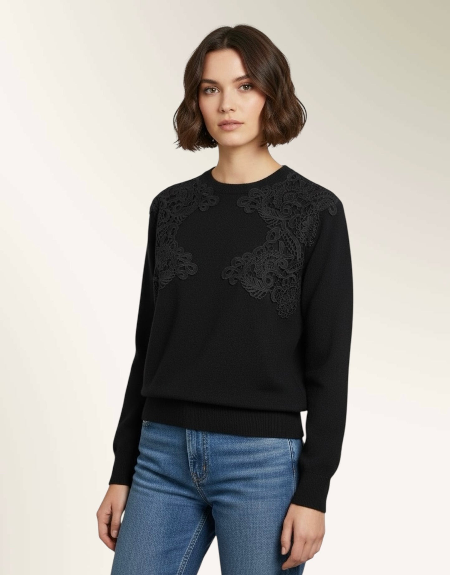 Sweater with Lace