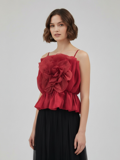 Flower Top with Elastic