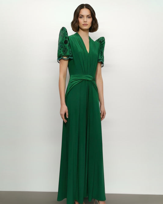 Drape Maxi Terno Dress