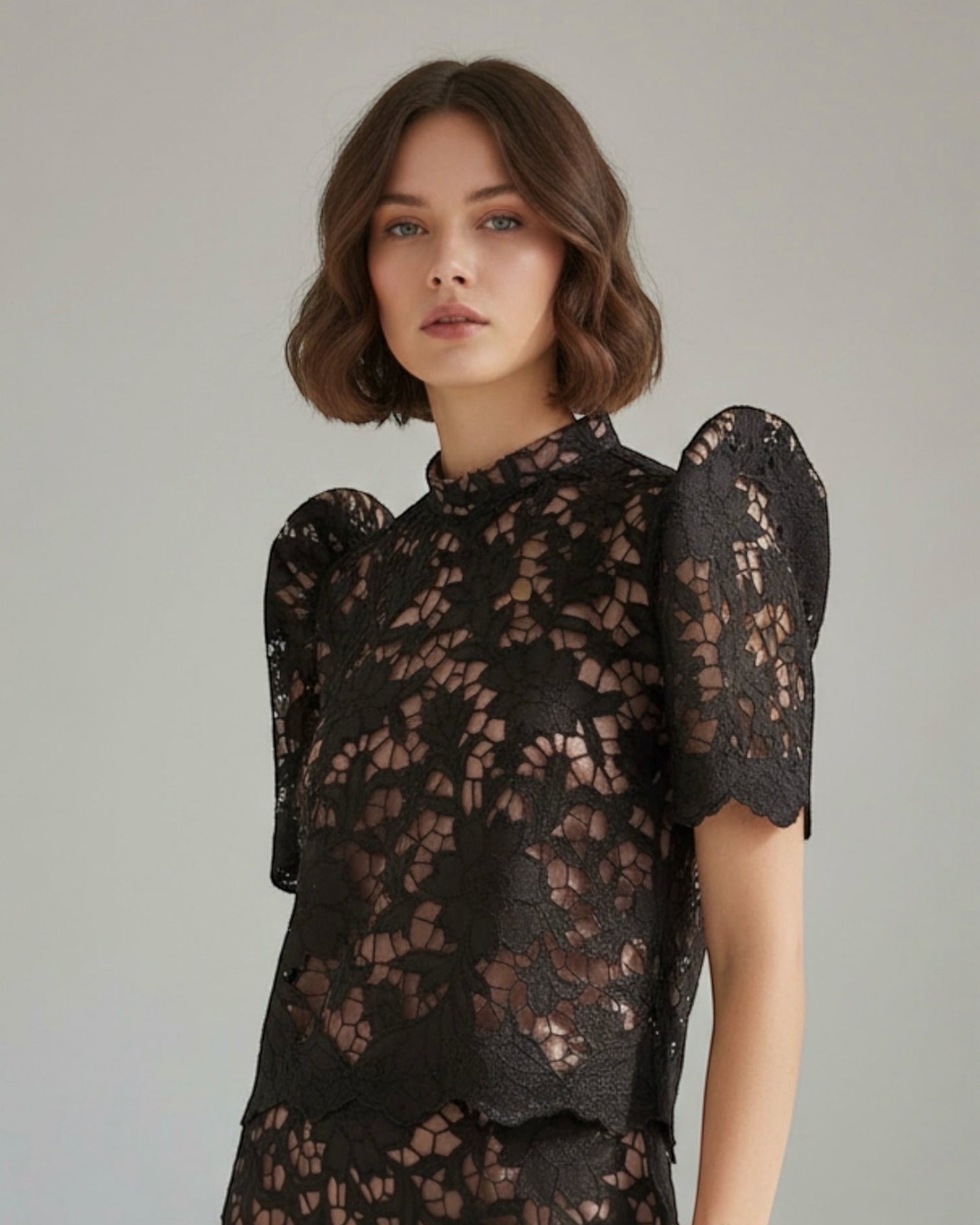 Stand Collar Terno Top