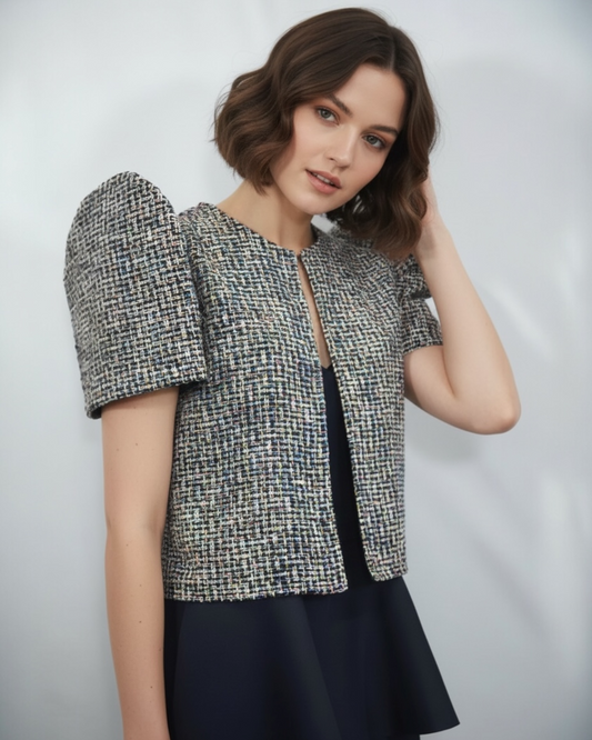 Tweed Bolero Terno Top