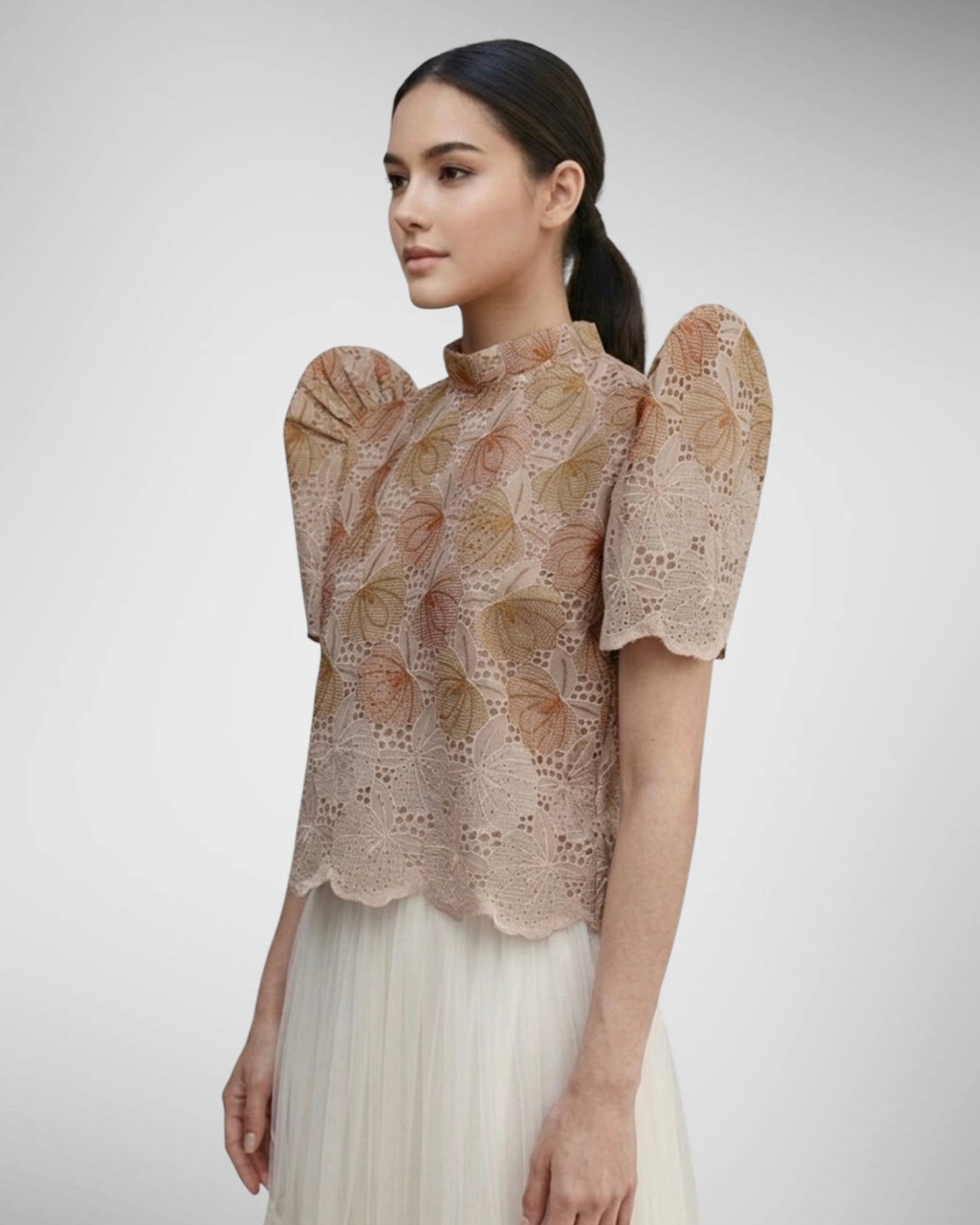 Stand Collar Terno Top