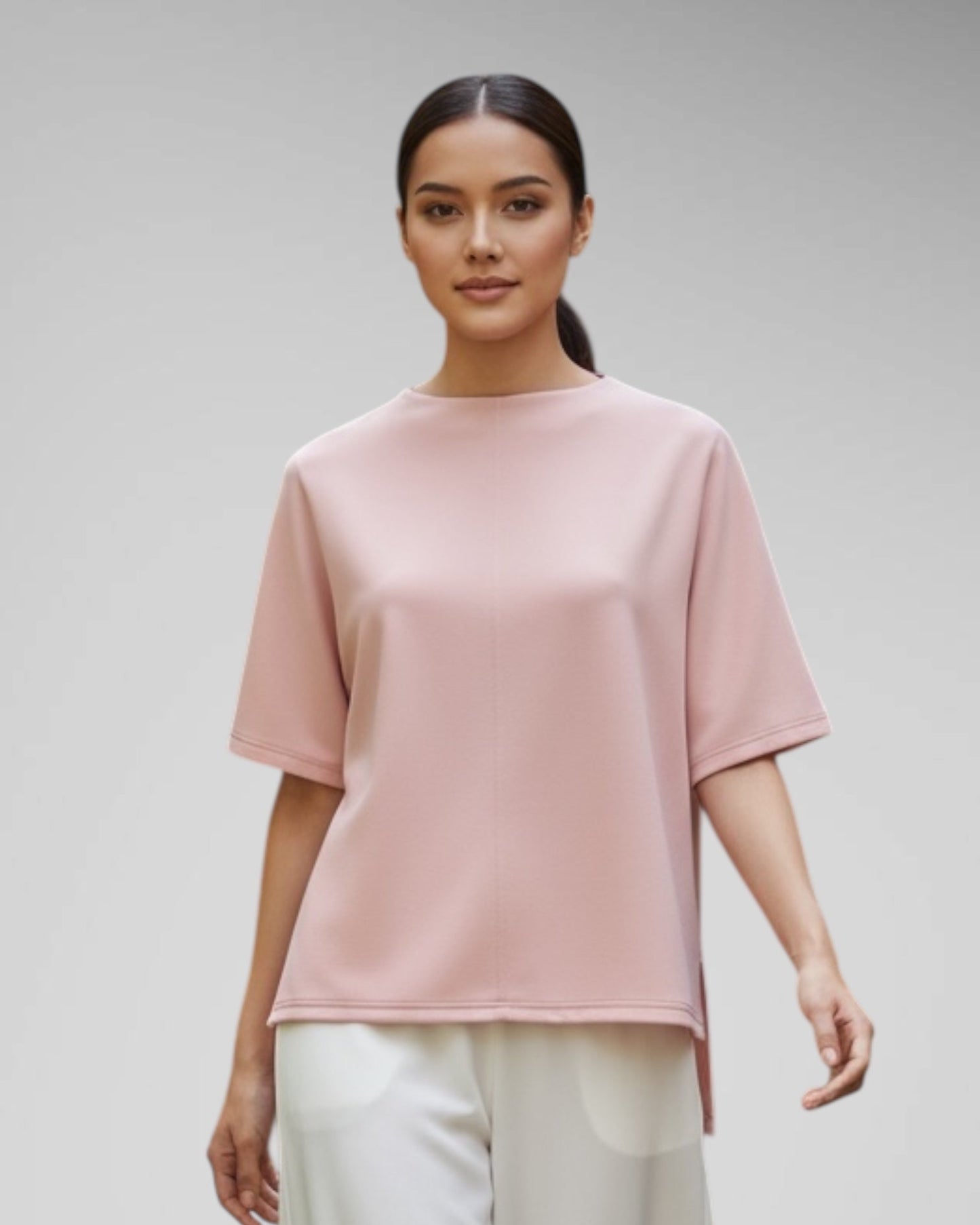 Shortsleeve Zip Back Top