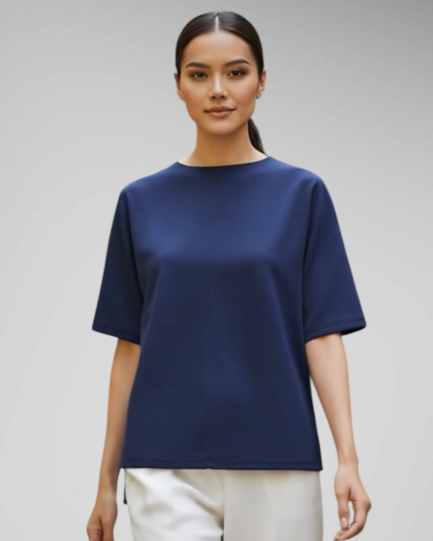 Shortsleeve Zip Back Top