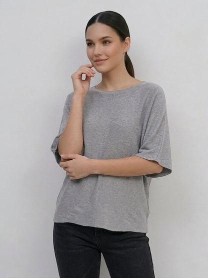 Batwing Knit Top