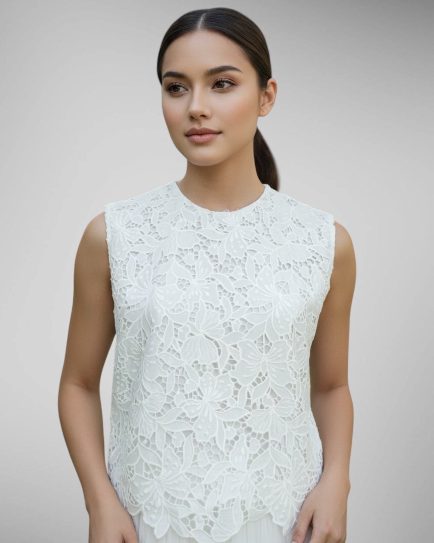 Sleeveless Lace Top