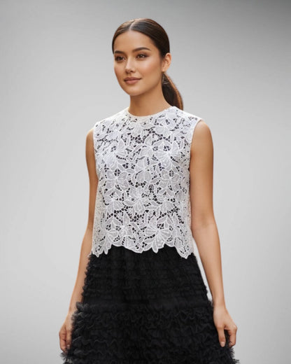 Sleeveless Lace Top