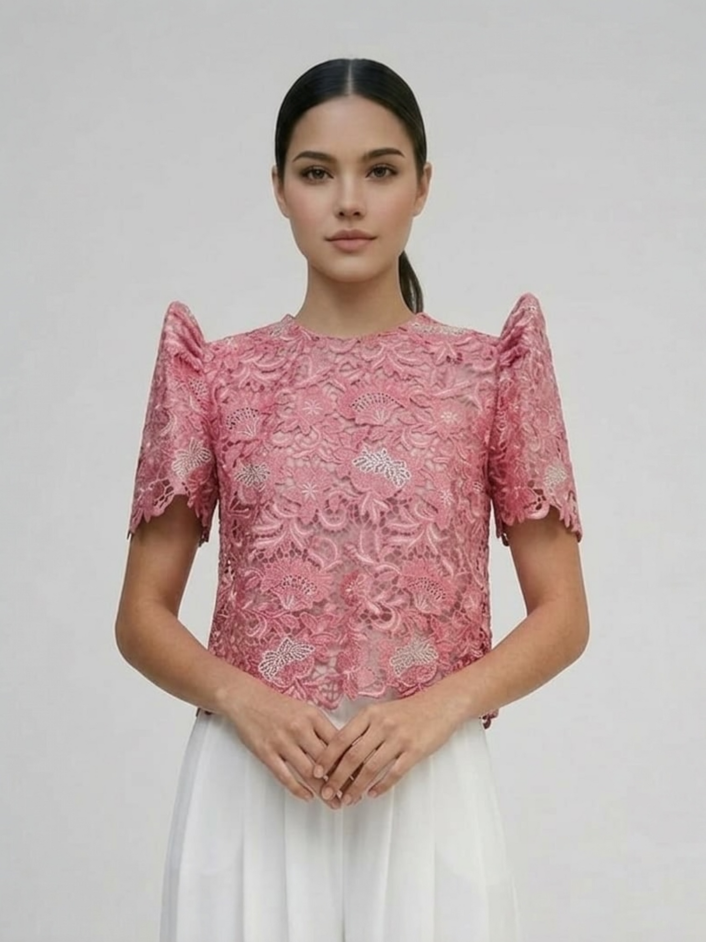 Lace Roundneck Terno Top