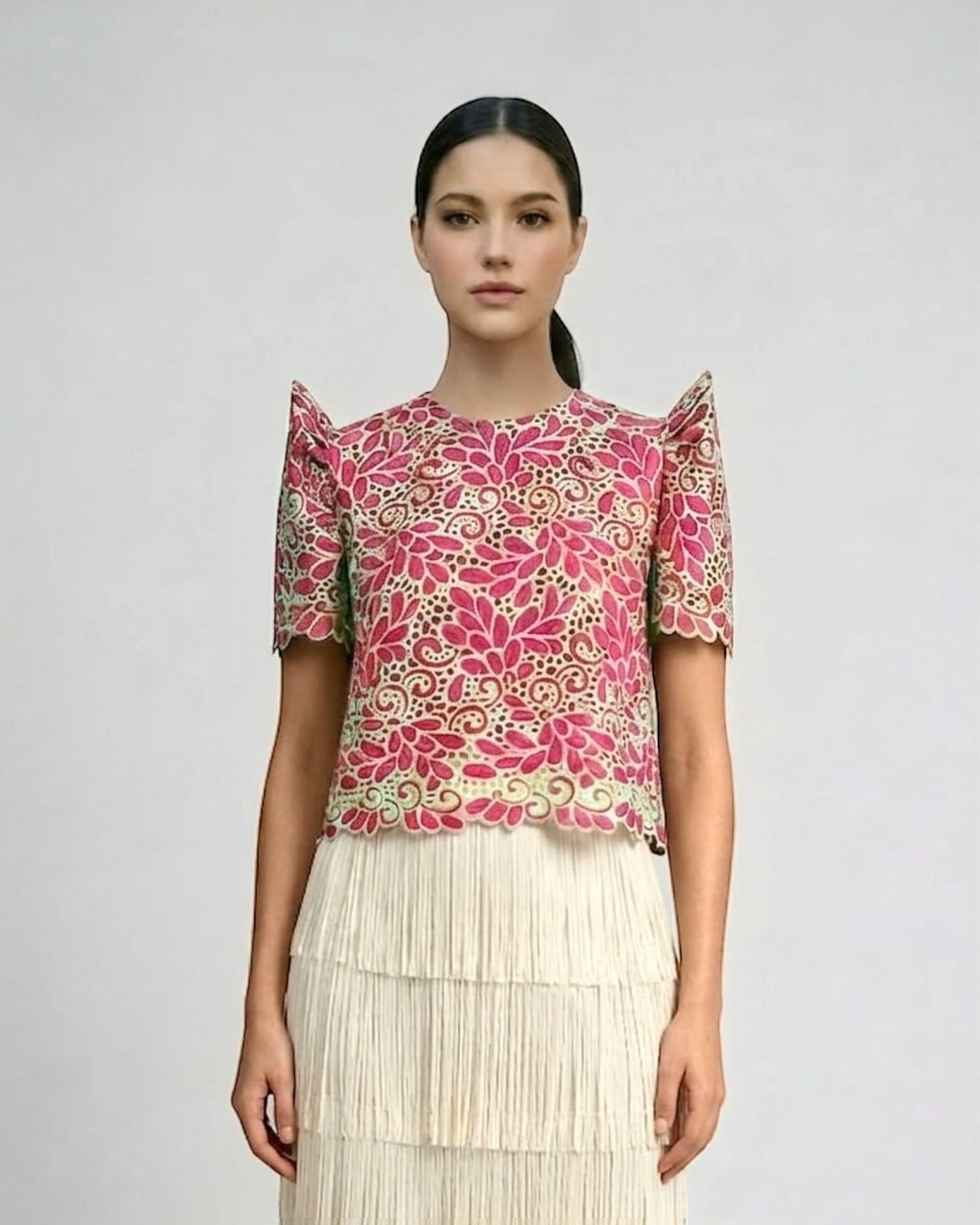 Lace Roundneck Terno Top