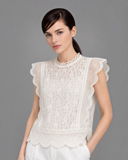 Sleeveless Lace Top