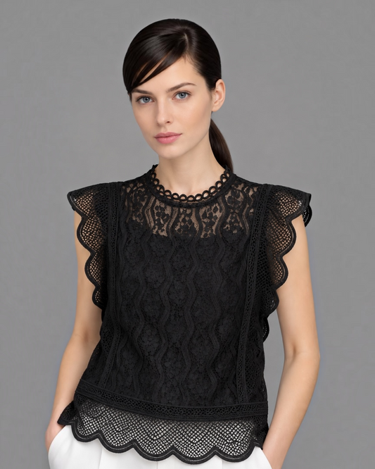 Sleeveless Lace Top