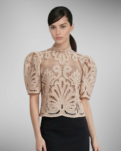 Puffsleeve Lace Top