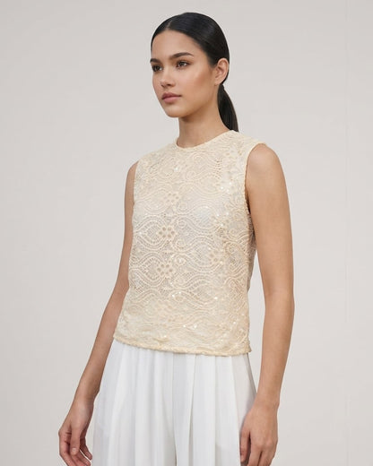 Lace Sleeveless Top