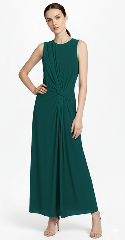Sleeveless Drape Maxi