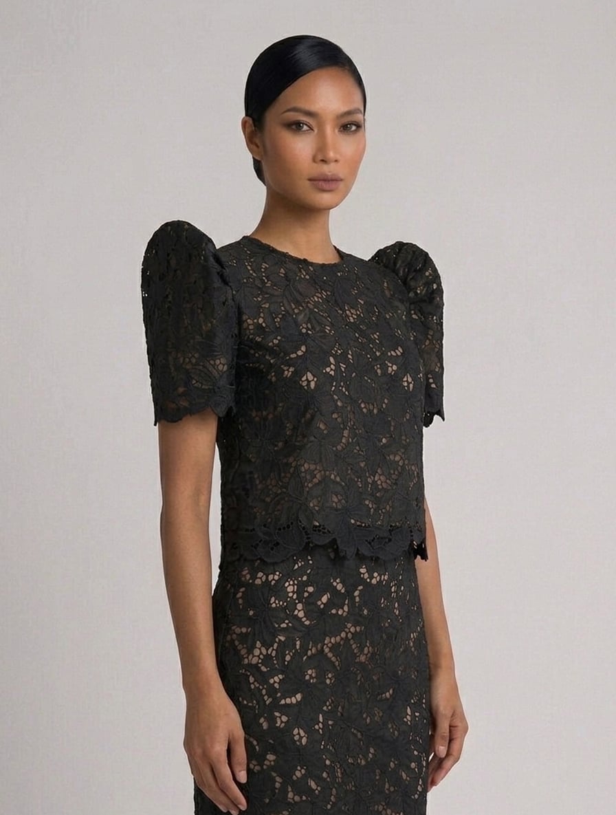 Roundneck Filipiniana Top