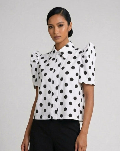 Big Dot Collared Buttondown Terno