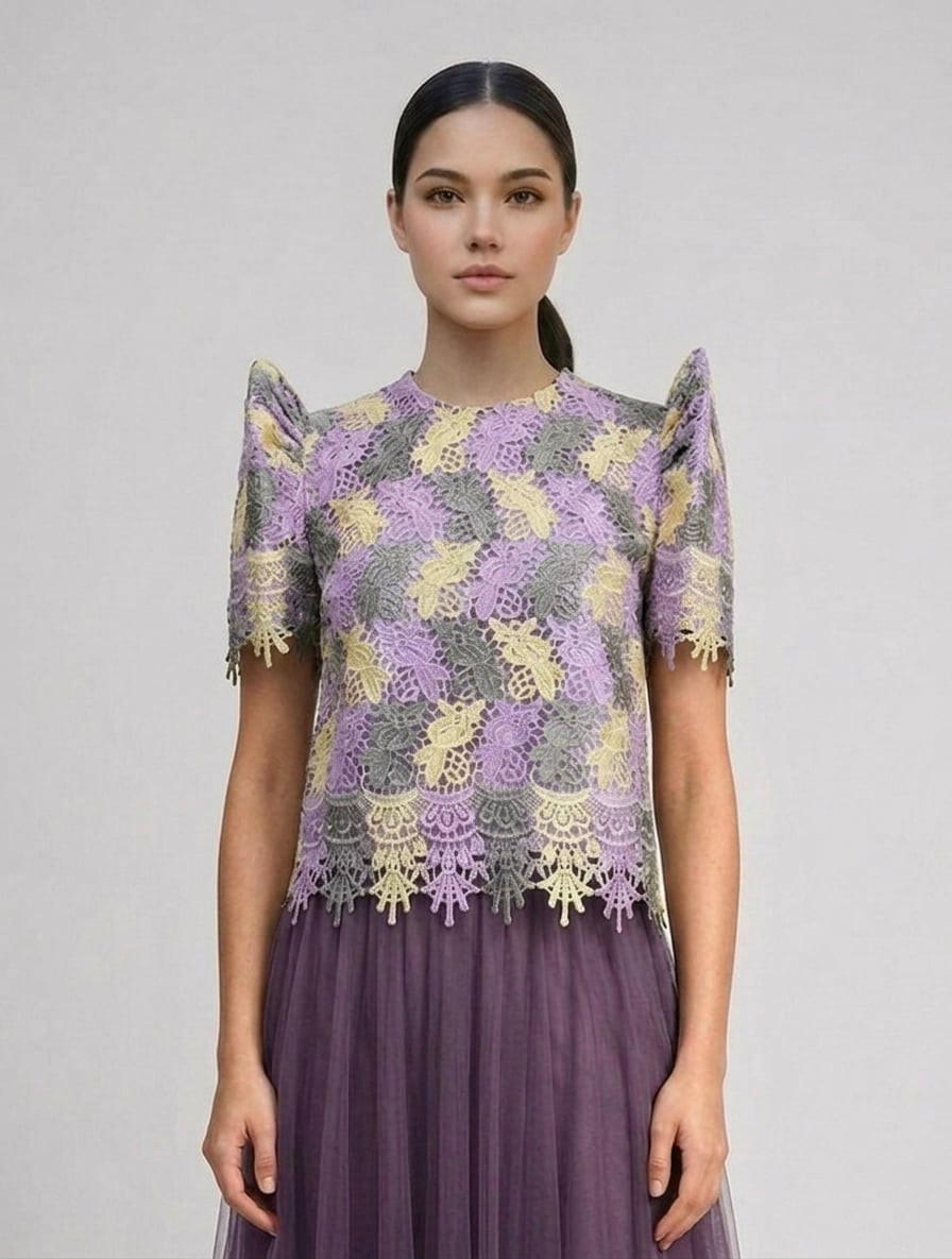 Lace Roundneck Terno Top