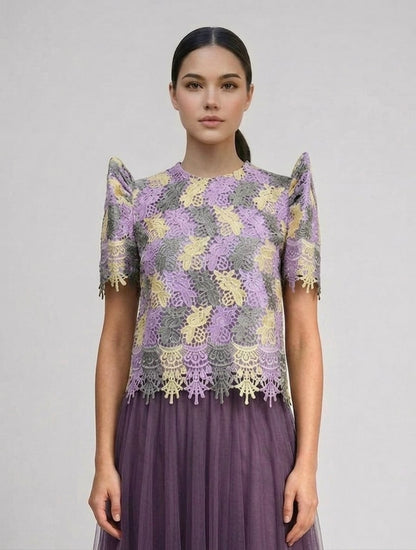 Lace Roundneck Terno Top