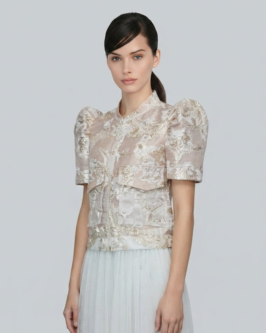 Bomber Filipiniana Jacket