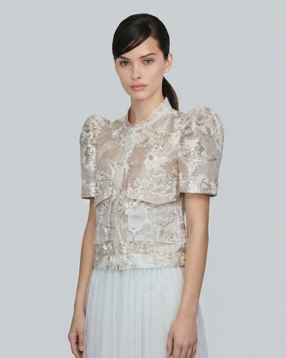 Bomber Filipiniana Jacket