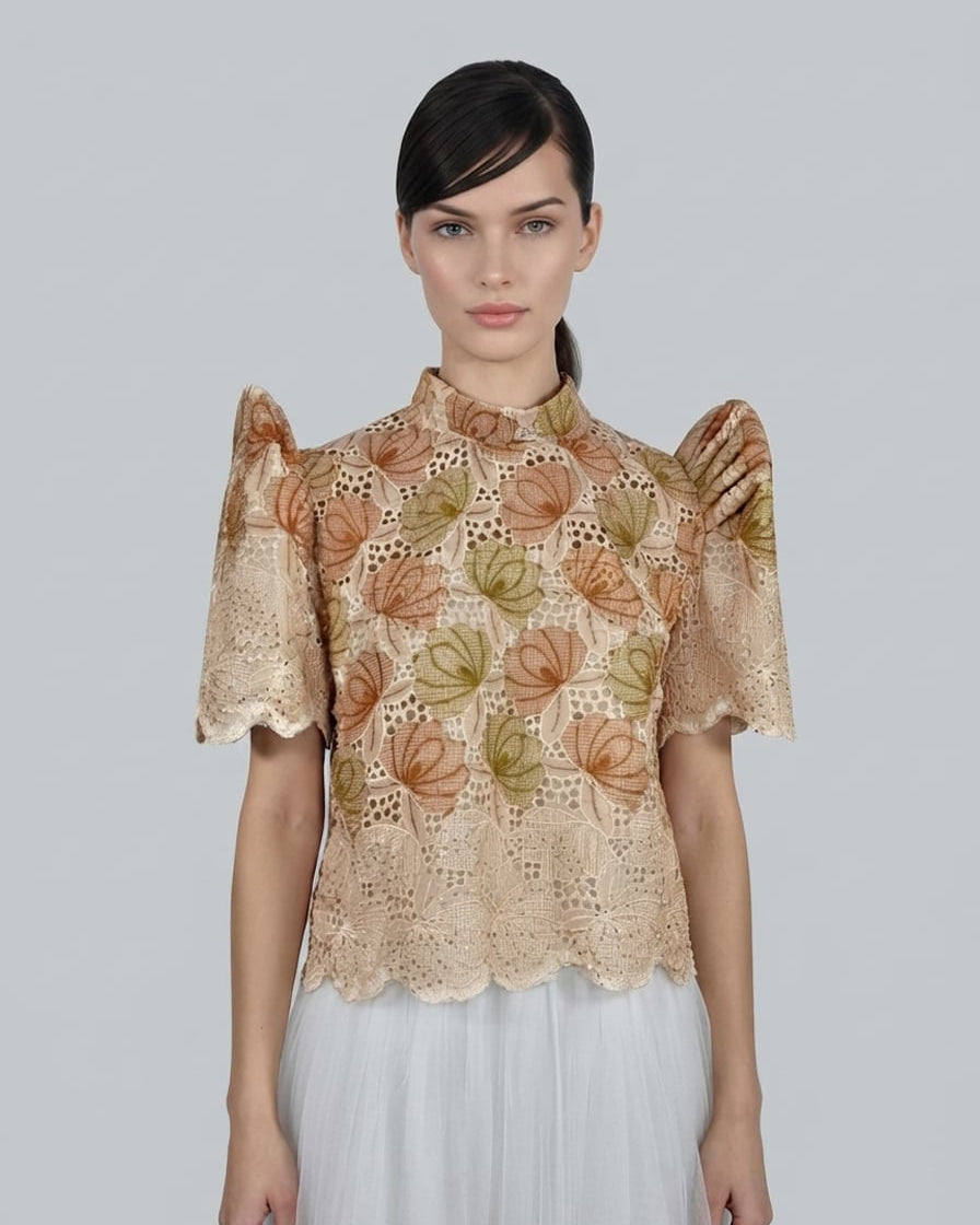 Stand Collar Terno Top