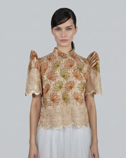 Stand Collar Terno Top