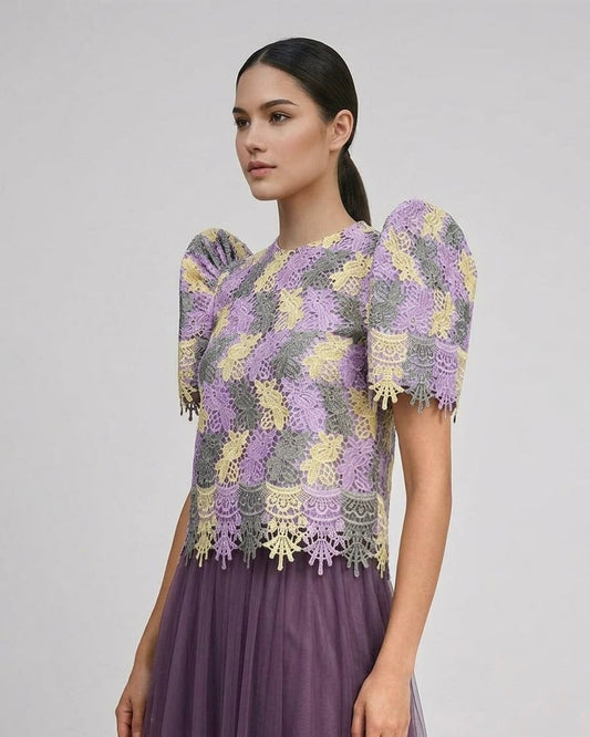 Lace Roundneck Terno Top