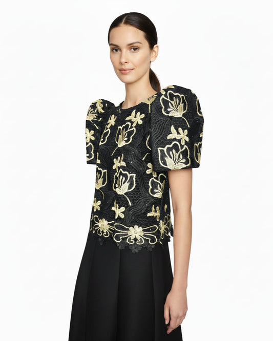 Flower Roundneck Terno Top