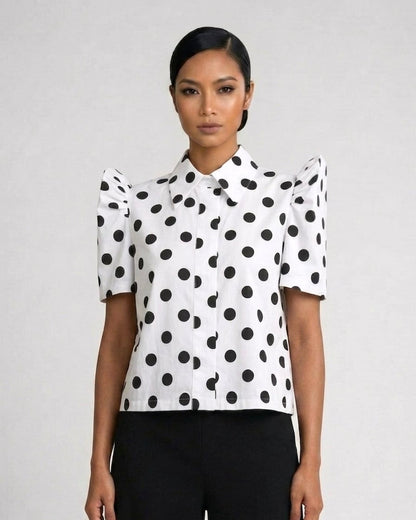 Big Dot Collared Buttondown Terno