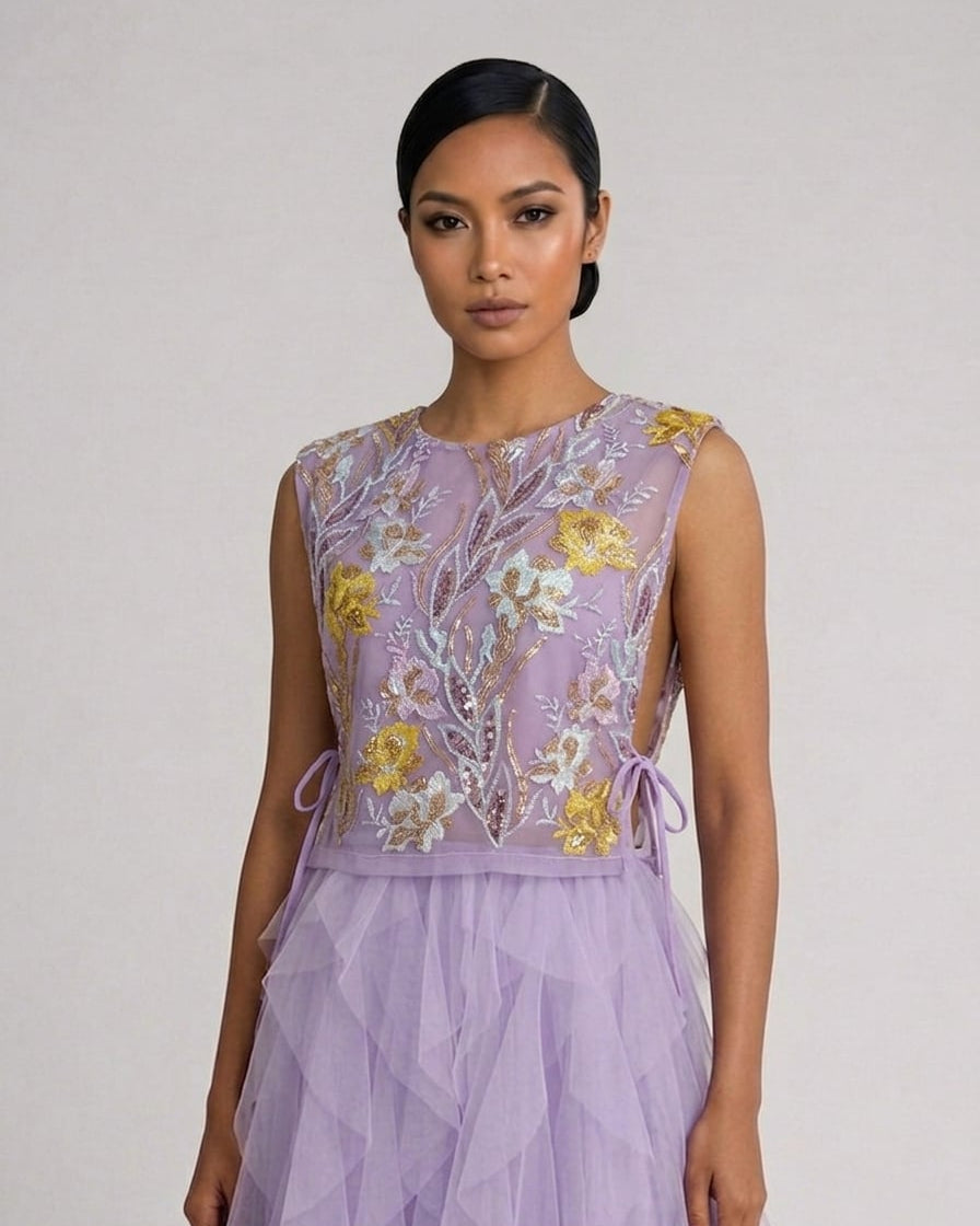 Beaded Tie Side