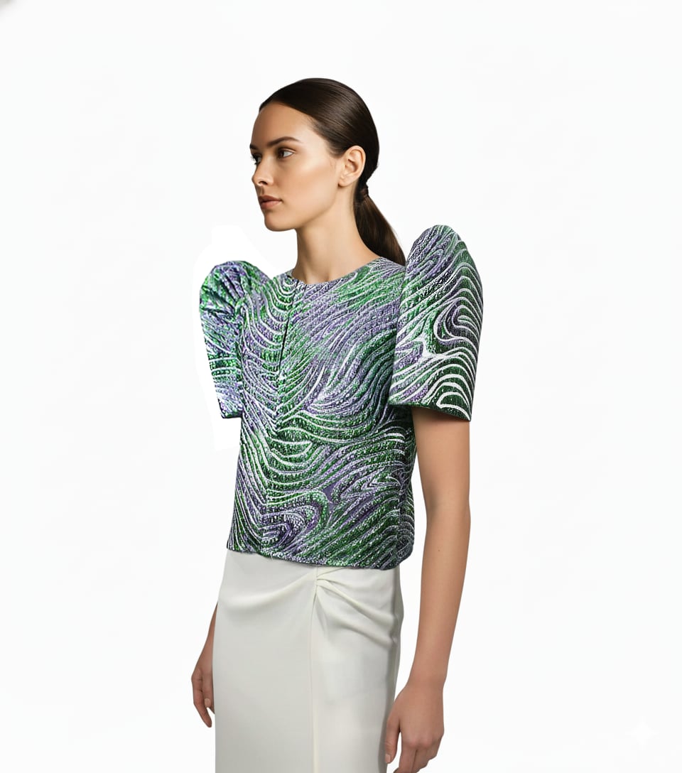 Texture Bolero Terno Top