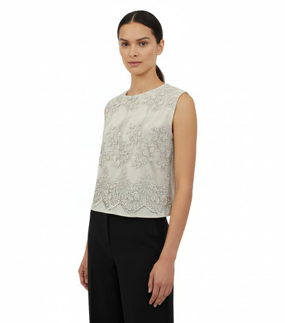 Sleeveless Lace Top