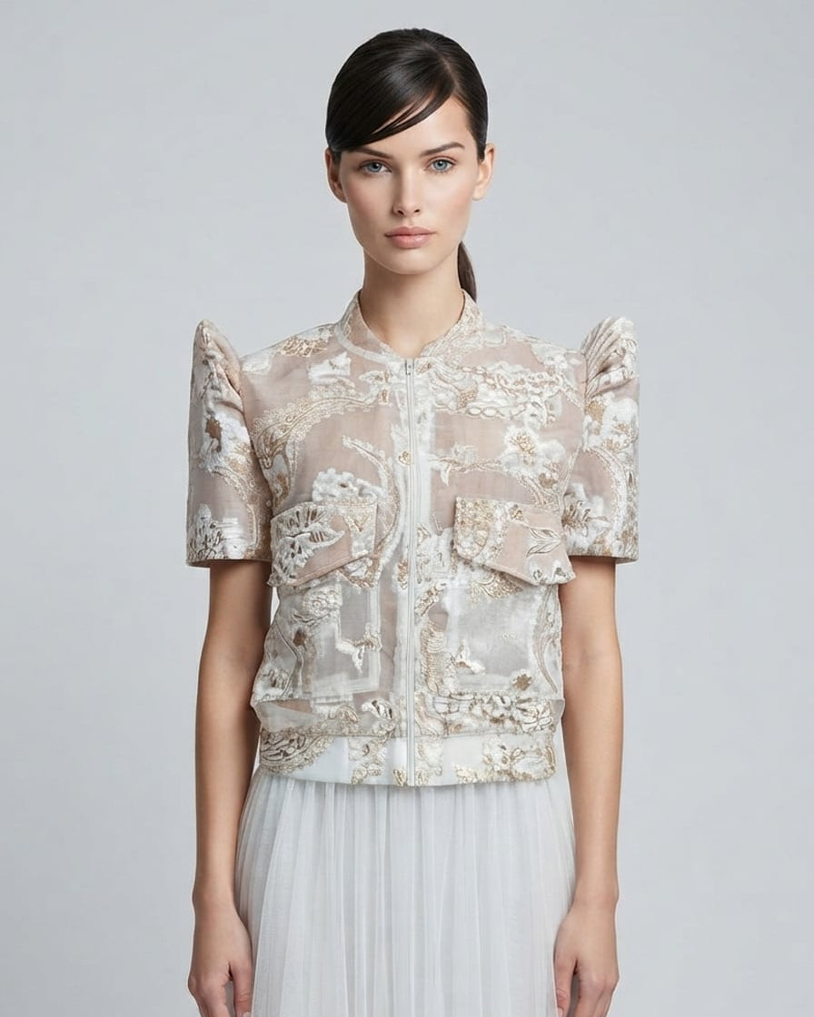 Bomber Filipiniana Jacket