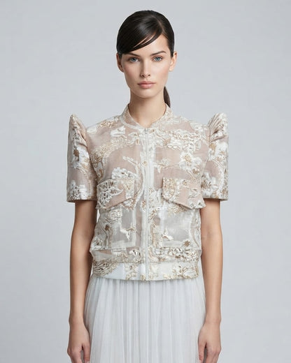 Bomber Filipiniana Jacket