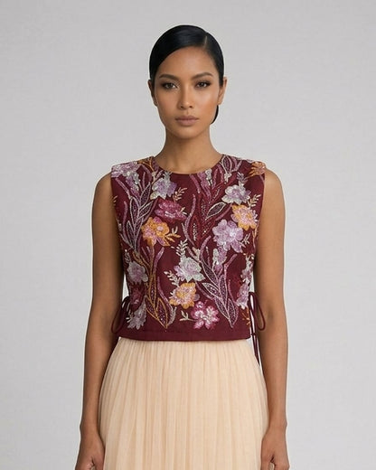 Beaded Tie Side
