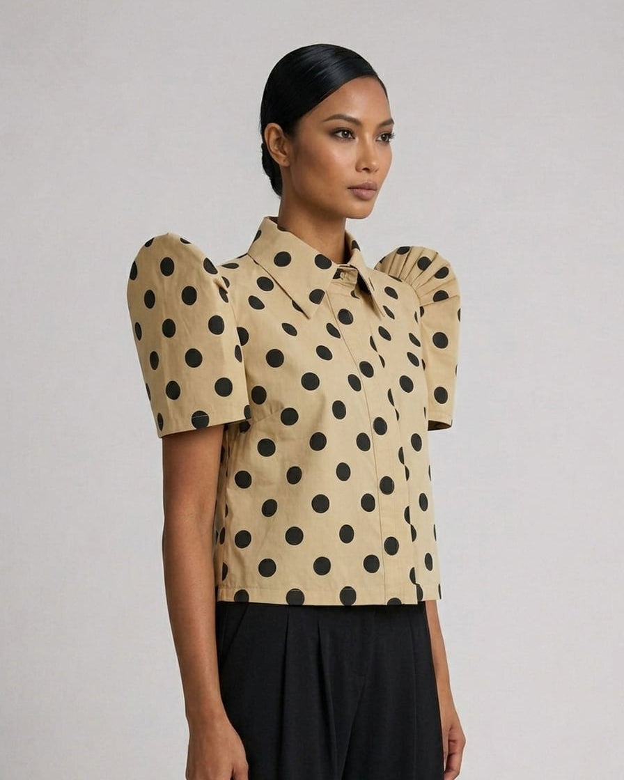 Big Dot Collared Buttondown Terno