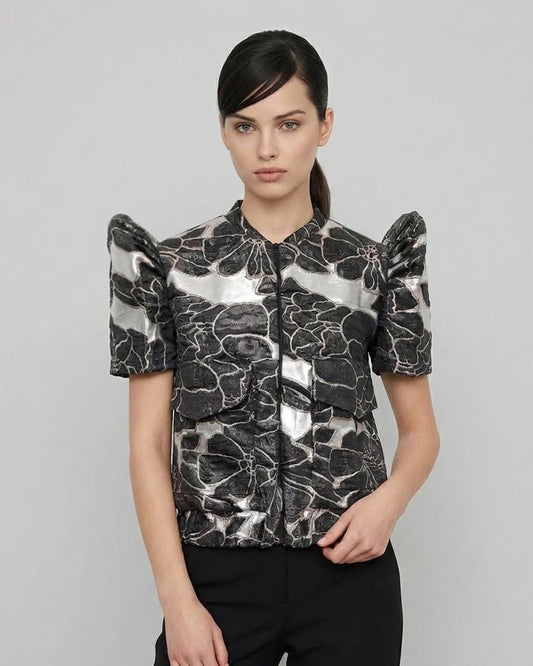 Bomber Filipiniana Jacket