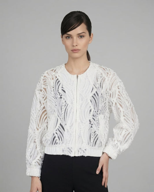 Ribbon Embroidery Jacket