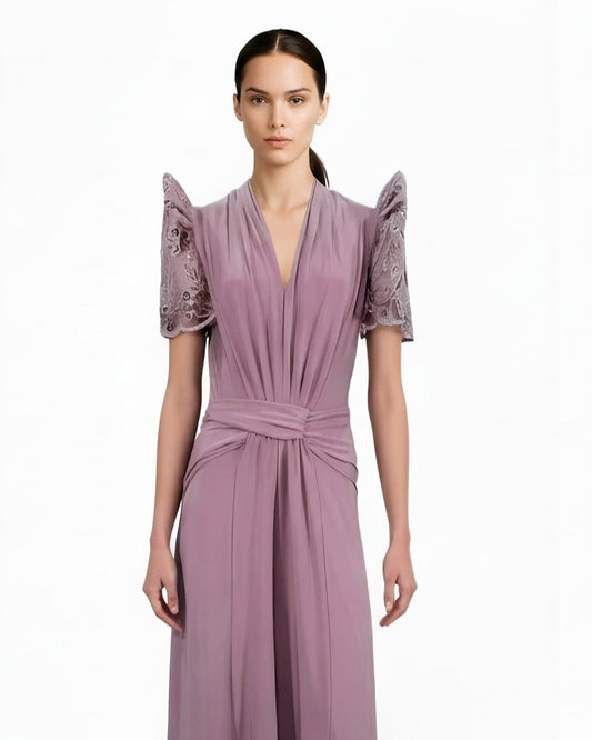Drape Maxi Terno Dress