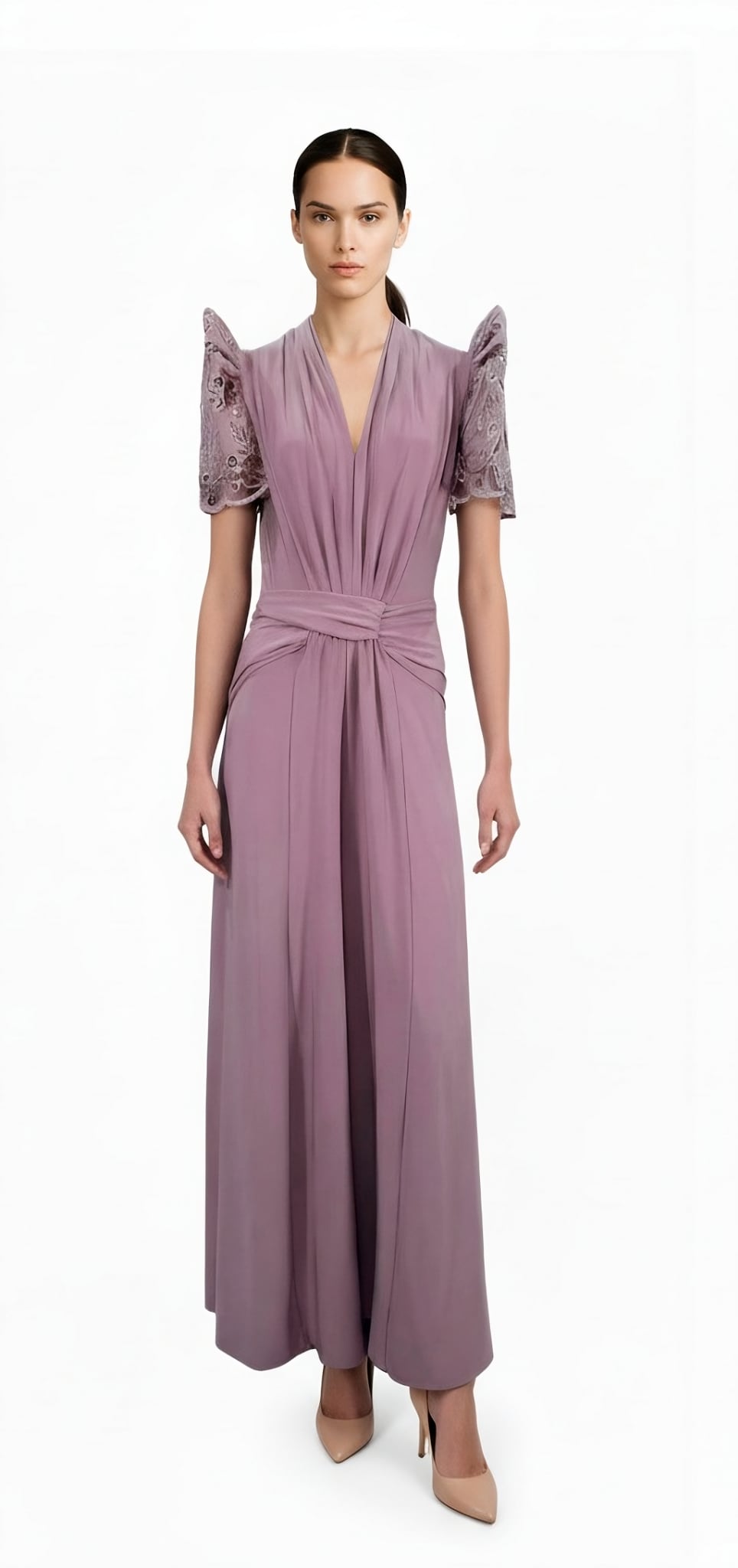 Drape Maxi Terno Dress