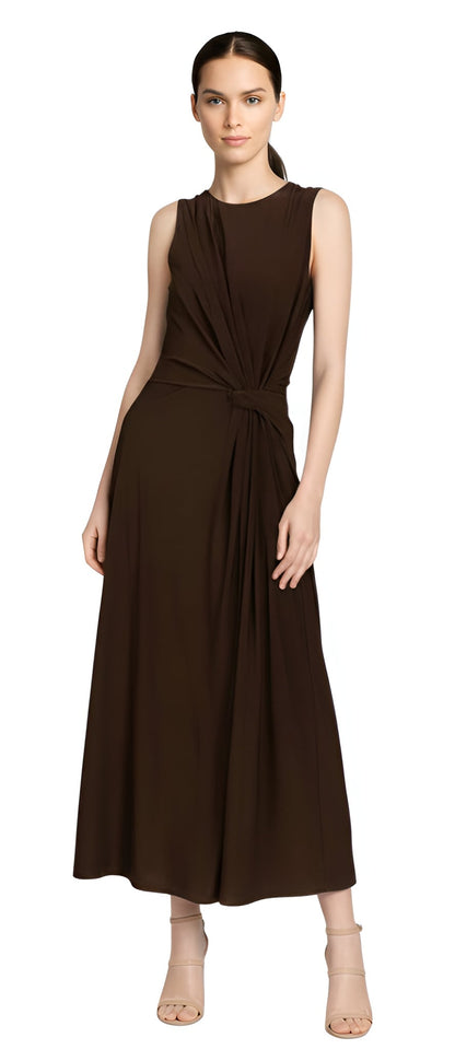 Sleeveless Drape Maxi