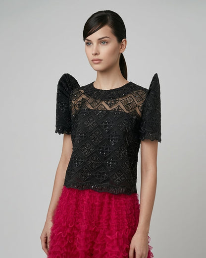 Roundneck Lace Terno Top