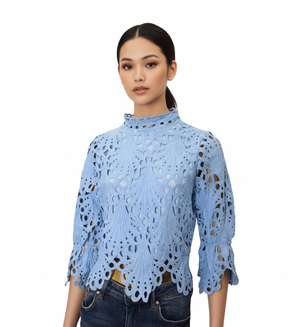 3/4 Lace Top