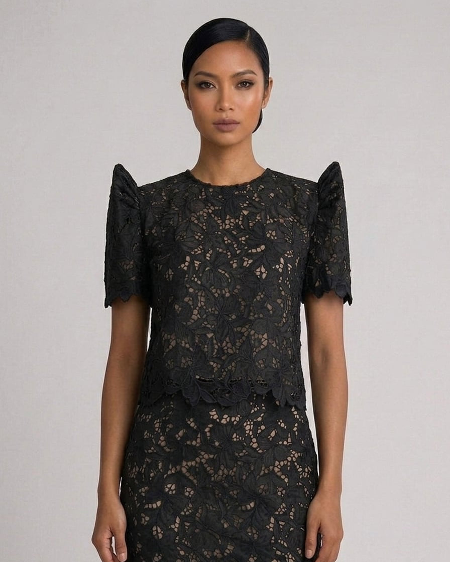 Roundneck Filipiniana Top