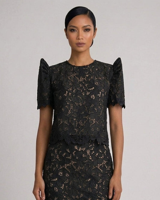 Roundneck Filipiniana Top