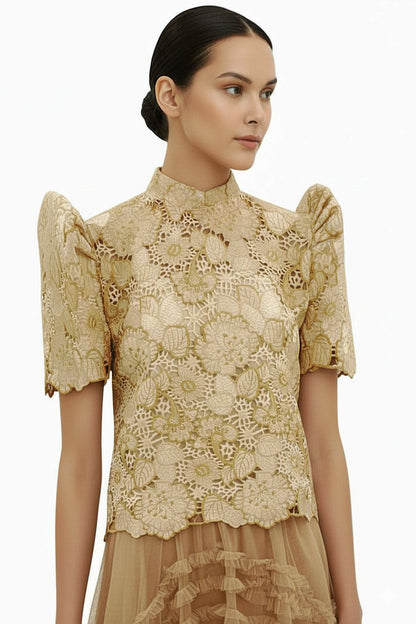 Stand Collar Terno Top