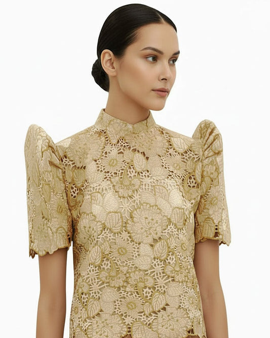 Stand Collar Terno Top